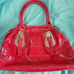 Hot pink imitation gator skin chateau